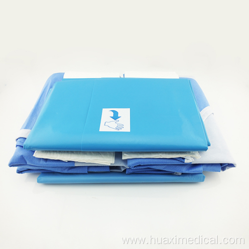 Disposable laparoscopy drapes medical laparotomy packs